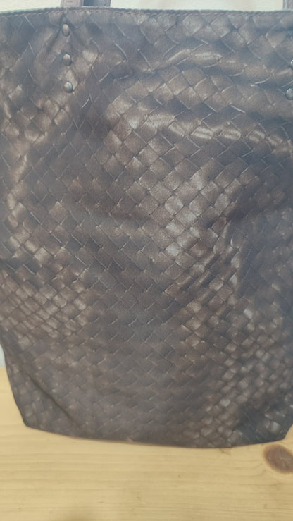 Bottega Veneta Nylon Tote Bag Brown