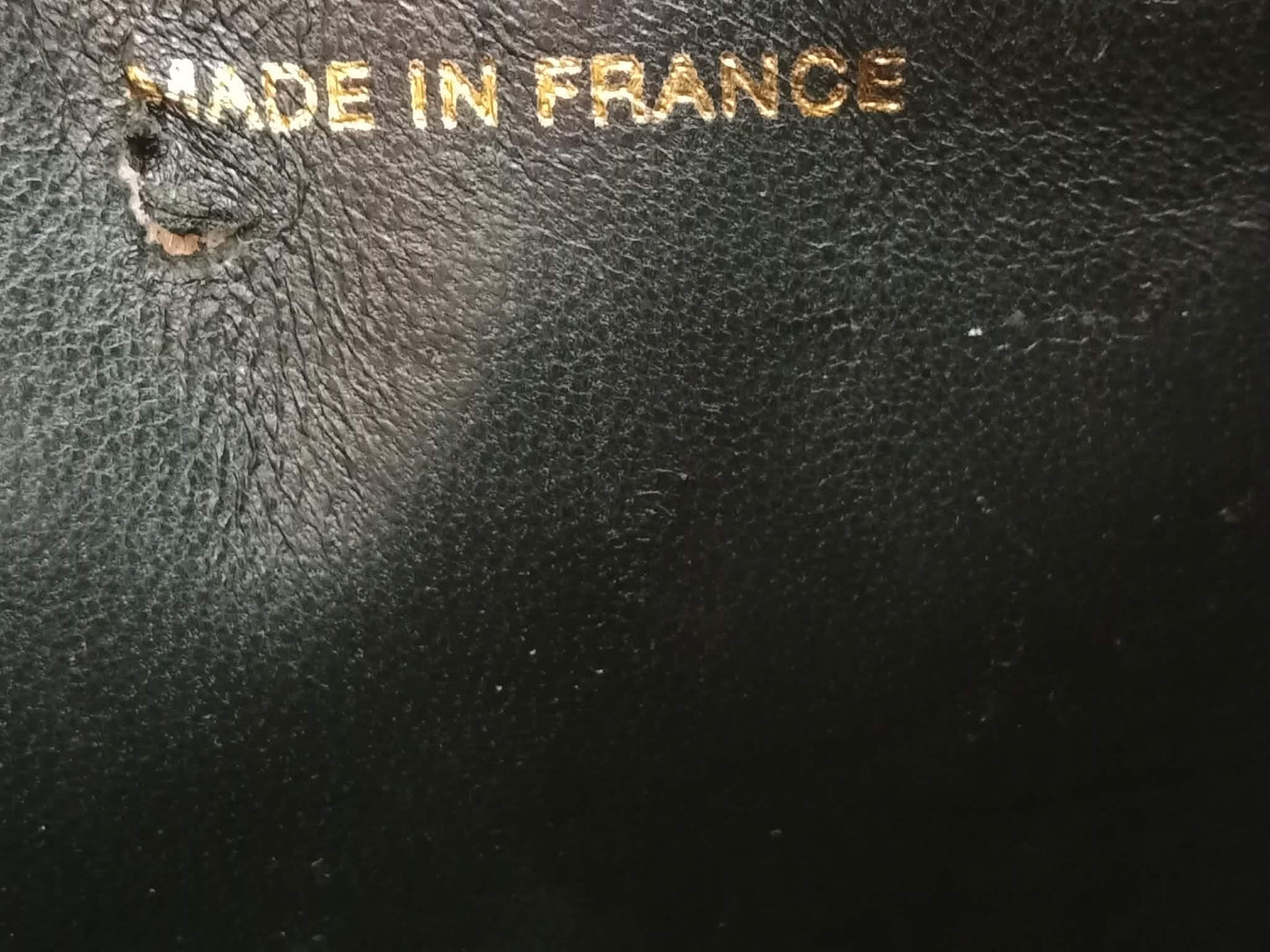 Chanel Vintage Briefcase Quilted Patent Black