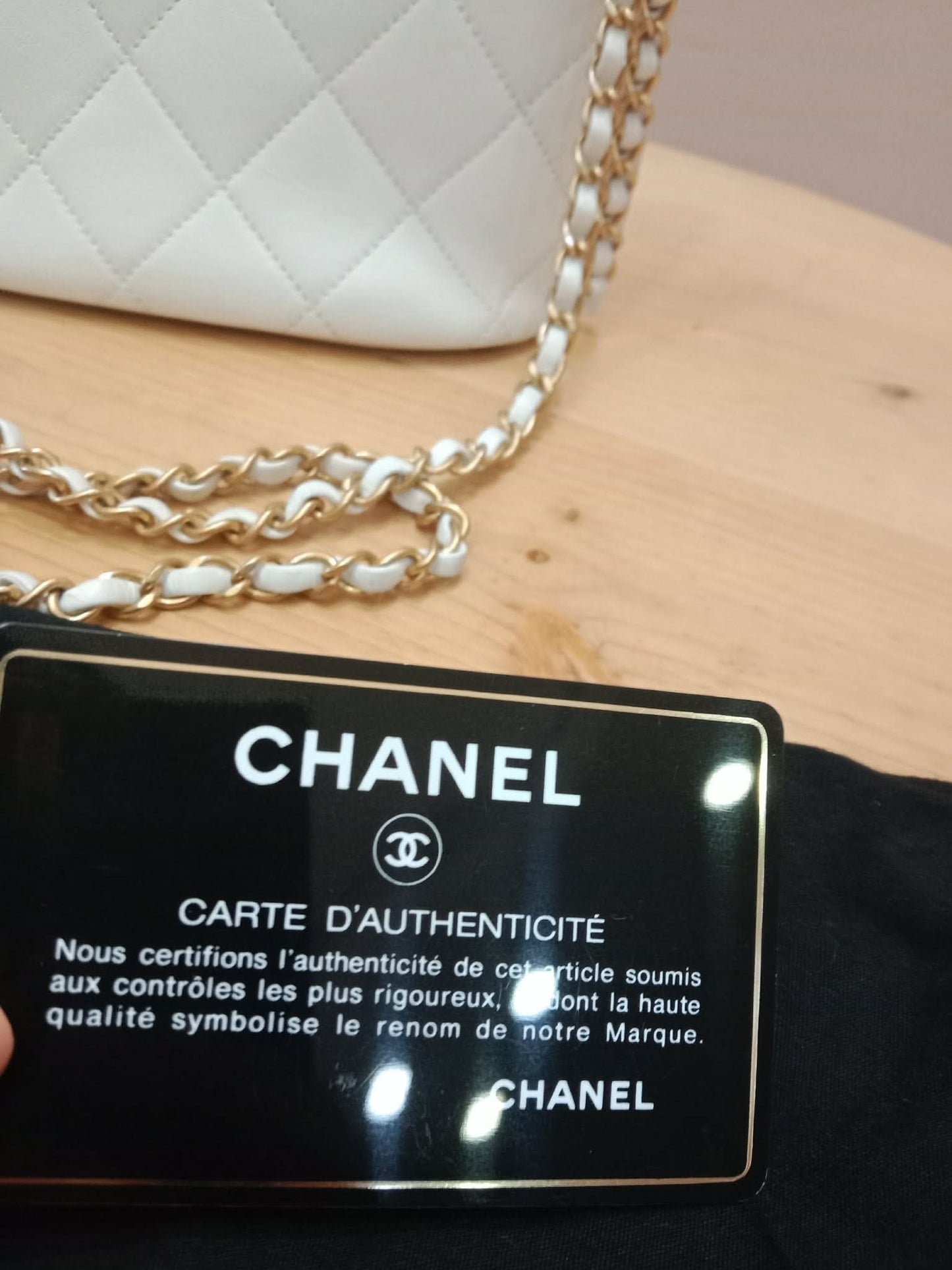Chanel 21S Hobo Bag Qulted Lambskin White Series 31