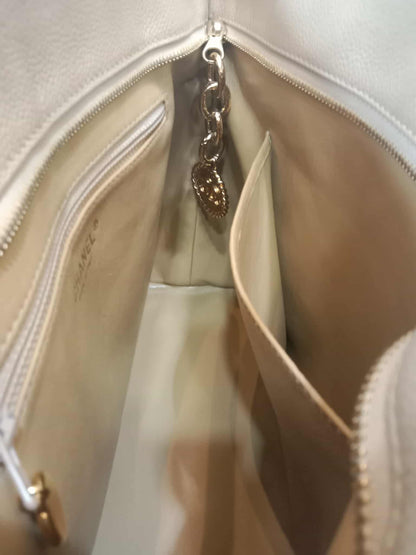 Chanel Medallion Beige Caviar Series 11