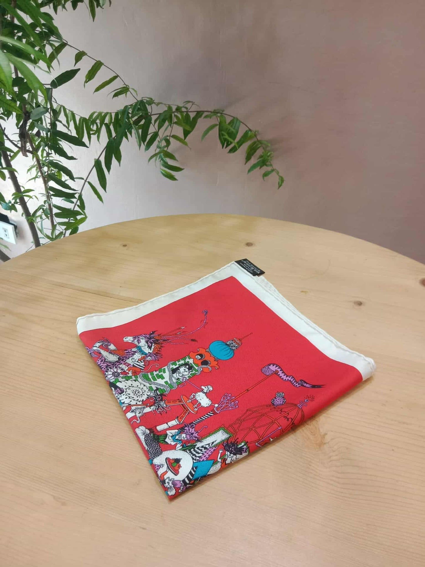 Hermes Scarf in the "La Folle Parade" Design