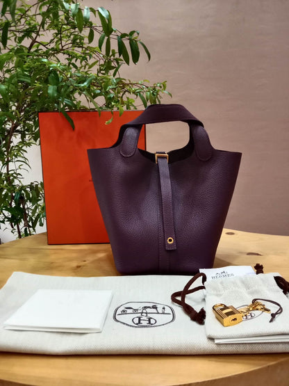 Hermes Picotin 18 Anemone Clemence Stamp U 2022 Fullset