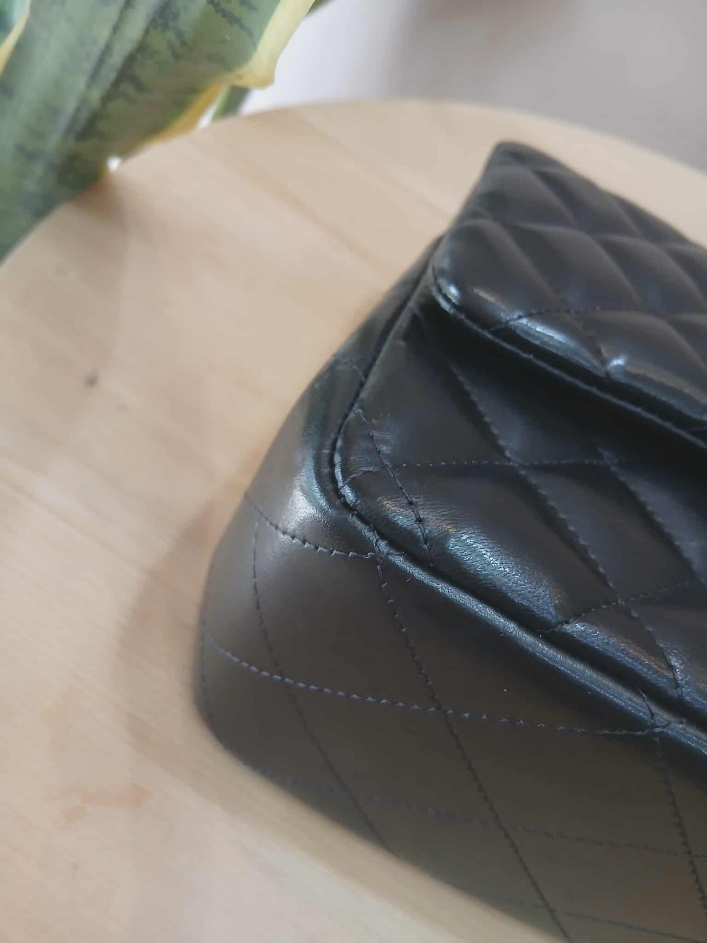 Chanel Double Flap Jumbo Lambskin Black Series 16