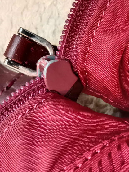 Prada Tessuto Nylon Top Handle Bag Red