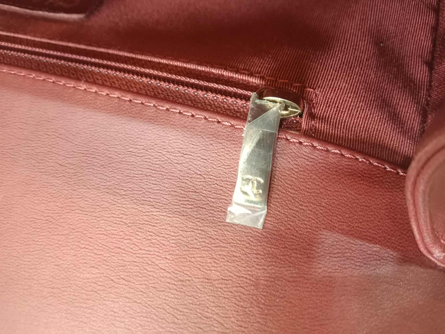 Chanel Boy Flap New Medium Burgundy Lambskin Series 22