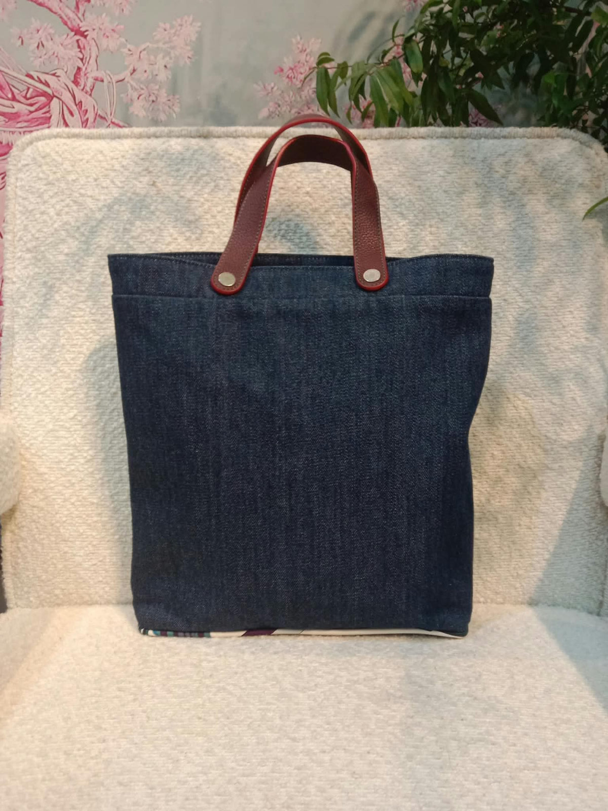 Hermes Petit H Denim Tote