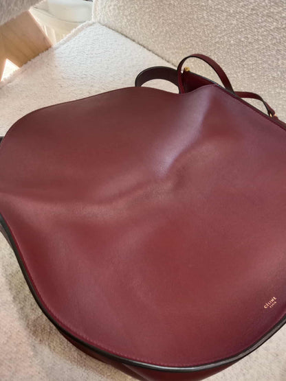 Celine Pameloto Hobo Bag Burgundy