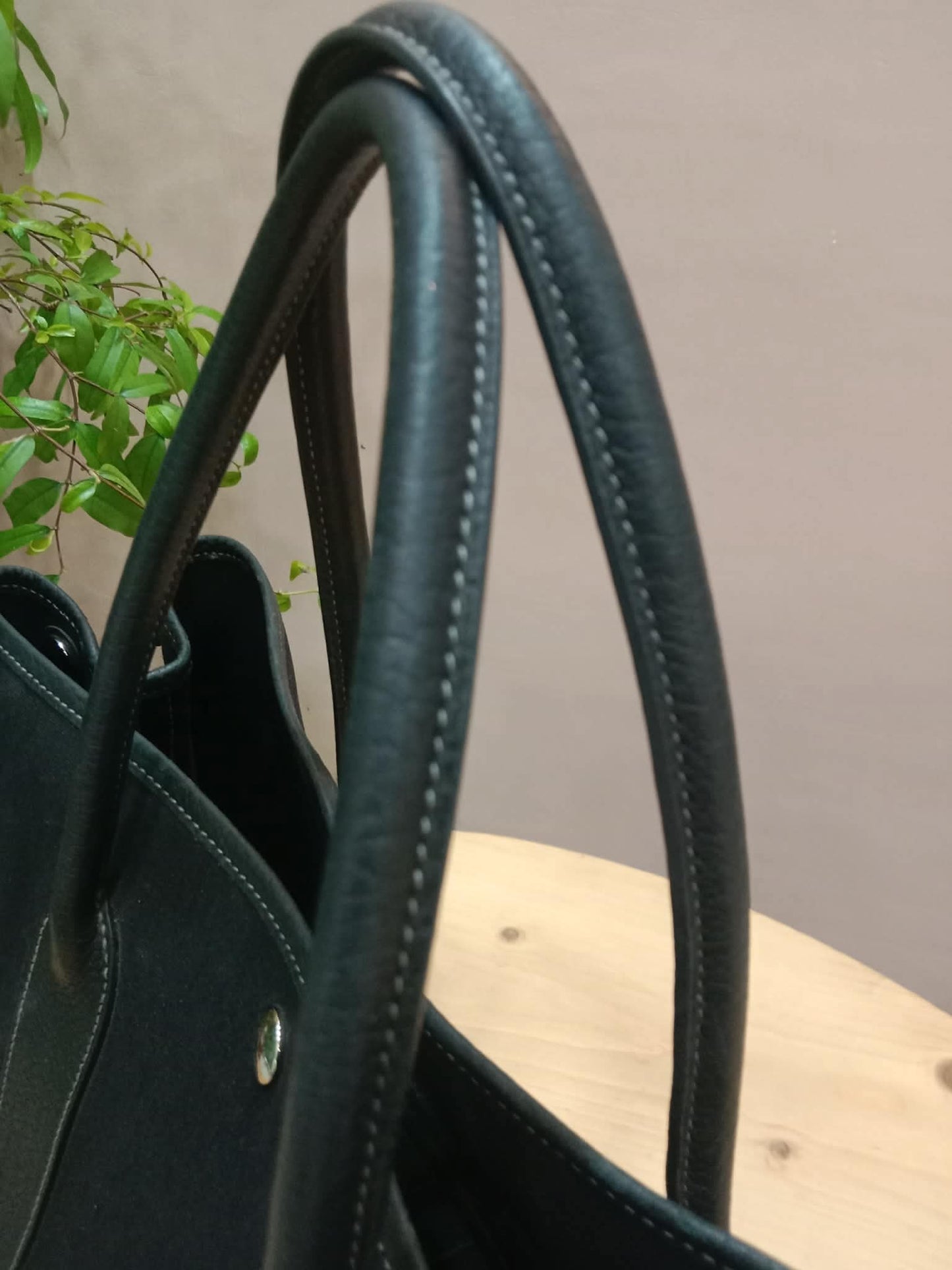 Hermes GPT 36 Canvas/Leather Black