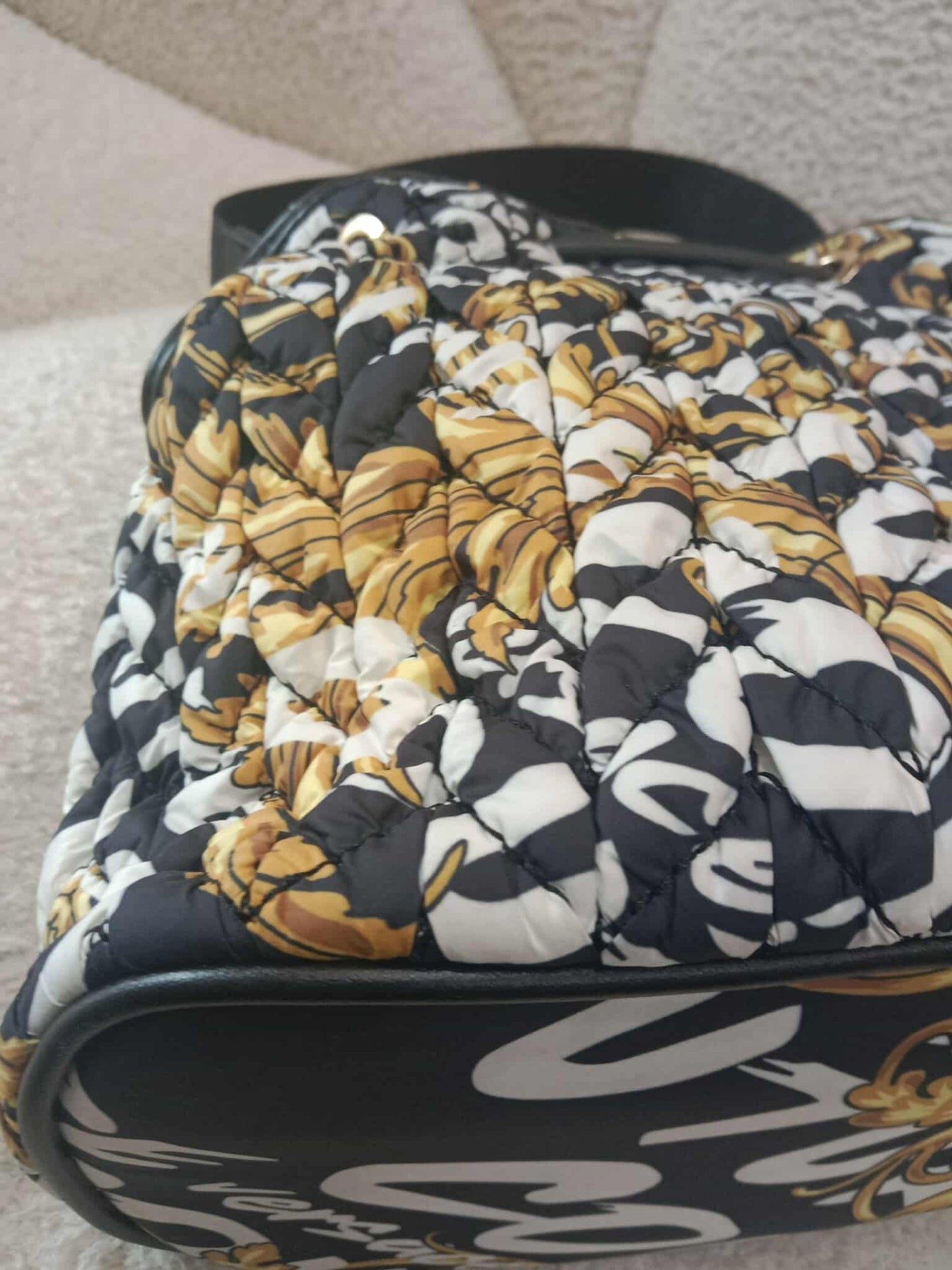 Versace Jeans Couture Crunchy Bucket Bag Baroque Print