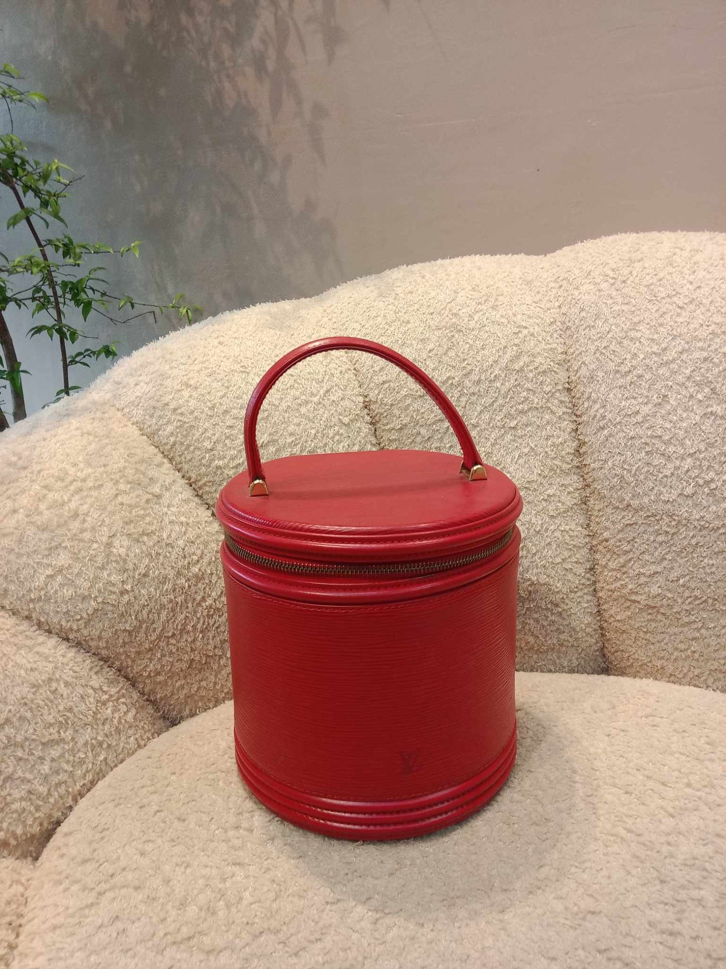 Louis Vuitton Red Epi Cannes Vanity Case