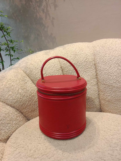 Louis Vuitton Red Epi Cannes Vanity Case