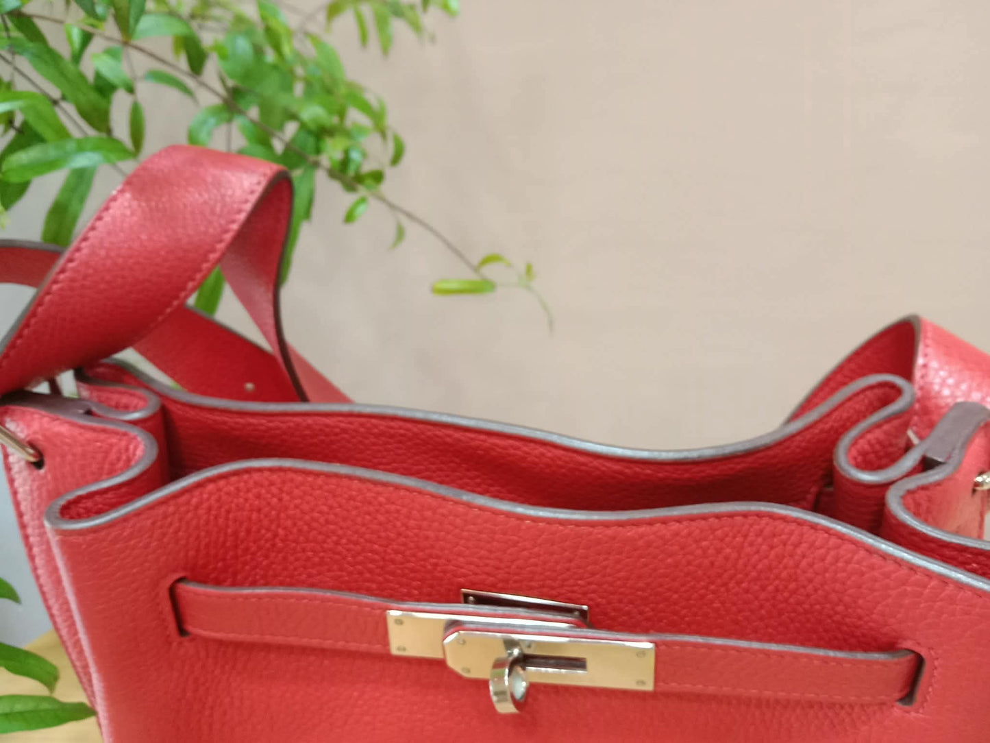 Hermes So Kelly 22 Togo Red Stamp R Square 2014