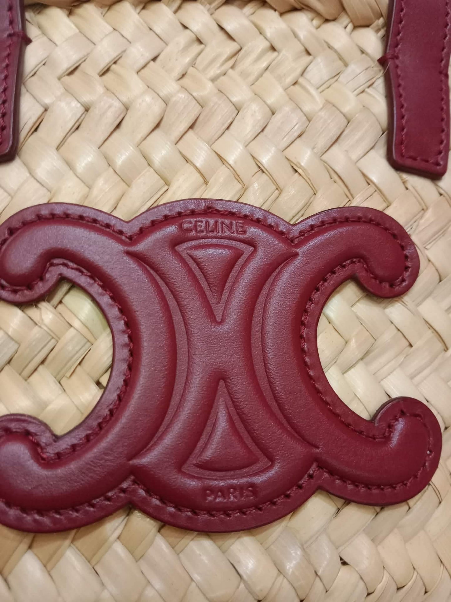 Celine Triomphe Panier Basket Purple Bag