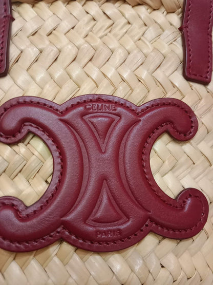 Celine Triomphe Panier Basket Purple Bag