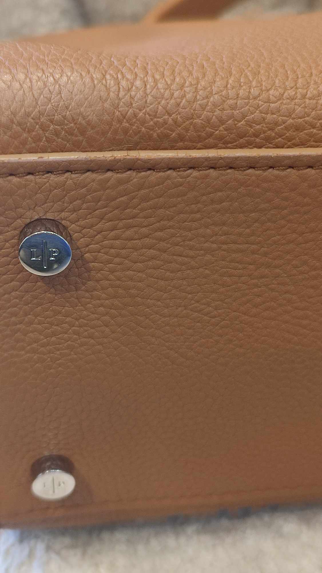 Loro Piana Odessa Cluisee Top Handle Brown Bag