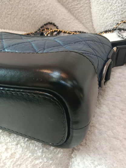 Chanel Gabrielle Hobo Bag Bicolor Blue/Black Series 29