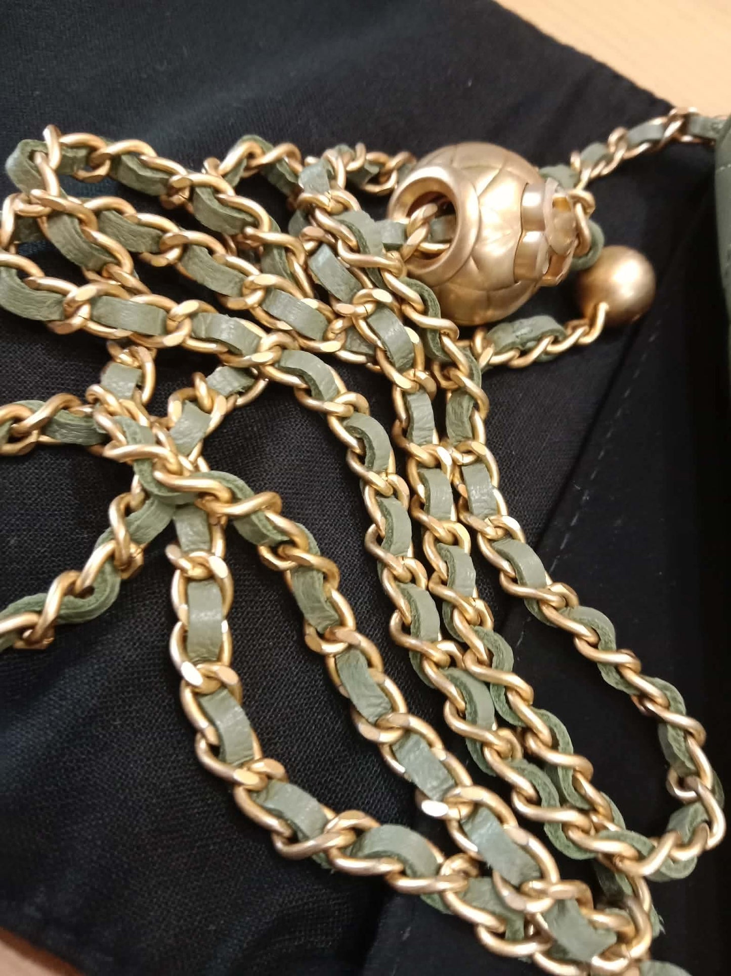 Chanel Pearl Crush Mini Quilted Lambskin Flap Bag Matcha Series 31