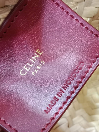 Celine Triomphe Panier Basket Purple Bag