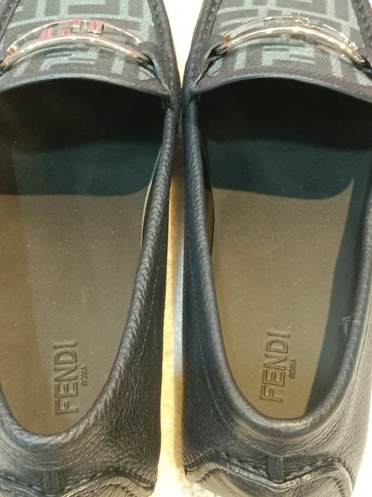 Fendi O'Clock Driving Loafers Black Size 9