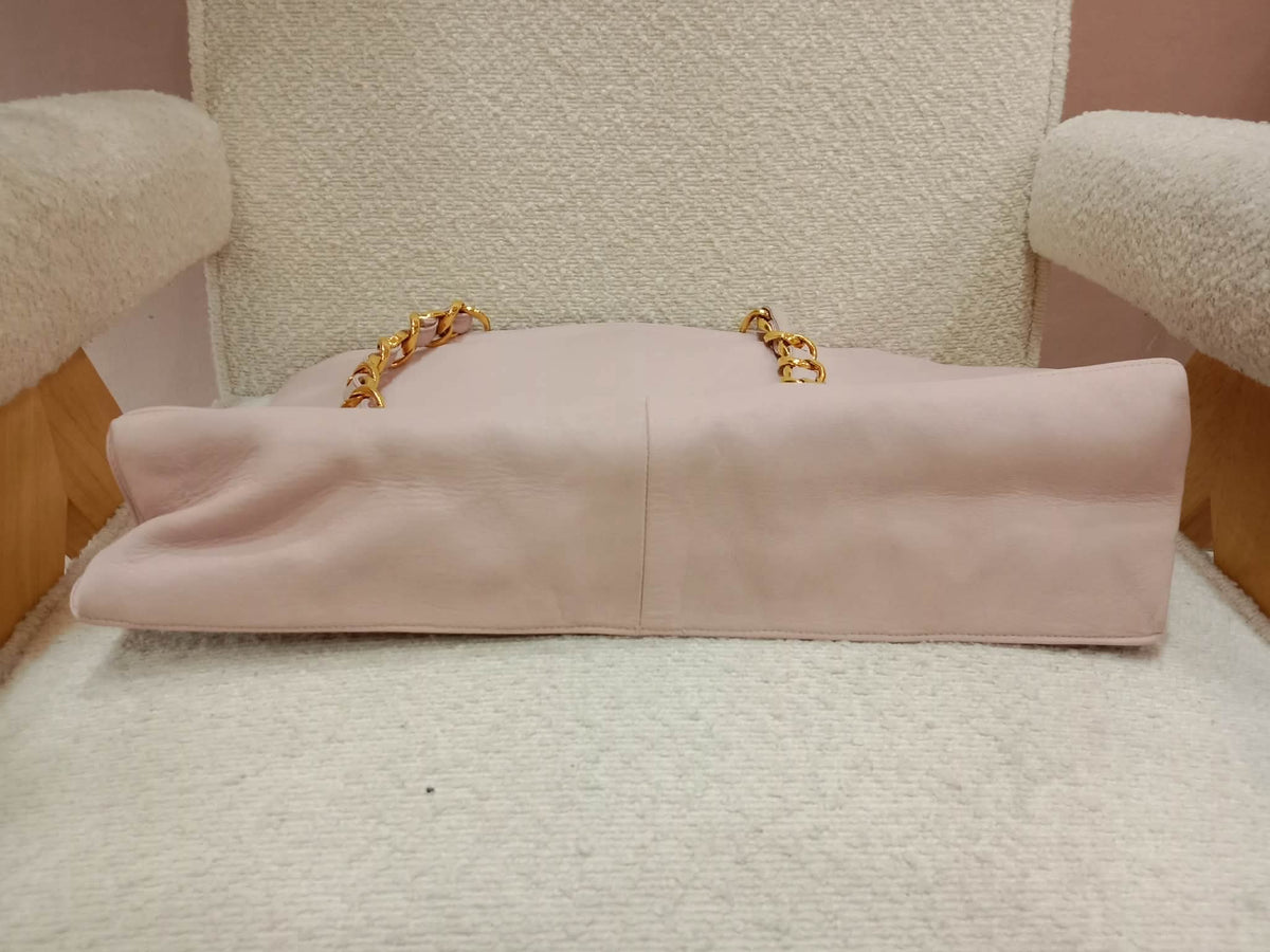 Chanel Vintage Timeless Tote Light Pink Lambskin Series 3