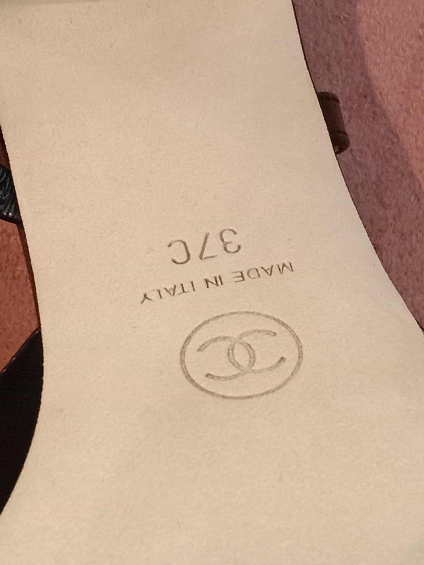 Chanel CC Slingback Black 37C