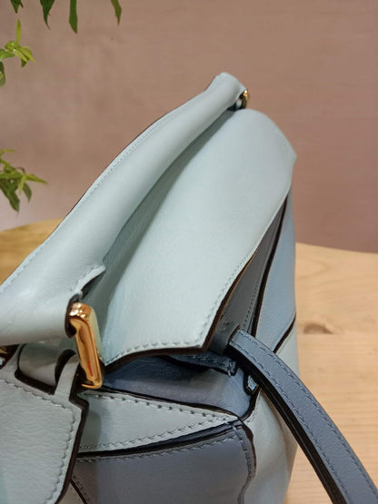 Loewe Puzzle Bag Tricolor Blue Medium