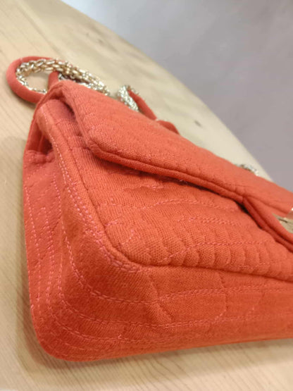 Chanel 2.55 Reissue Double Flap in Coral Jersey Fabric Series 11