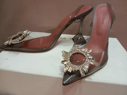 Amina Muaddi Begum Transparent Pumps Size 37 1/2