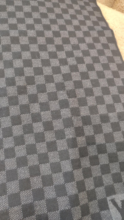 Louis Vuitton Damier Graphite Wool Scarf
