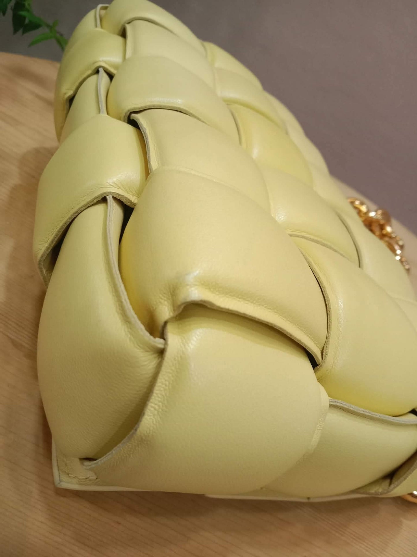 Bottega Veneta Chain Cassette Shoulder Bag Yellow