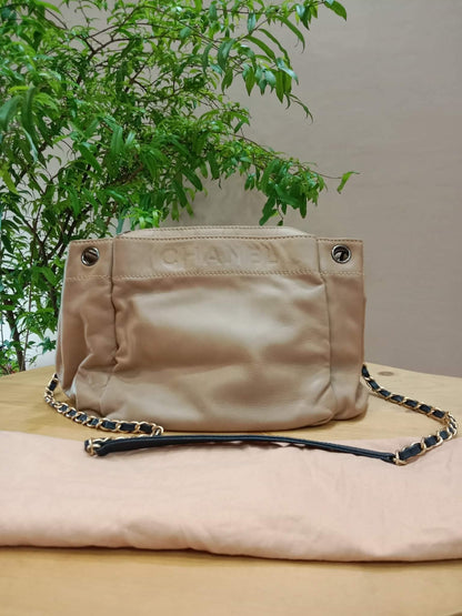 Chanel LAX Accordion Beige Lambskin Series 8