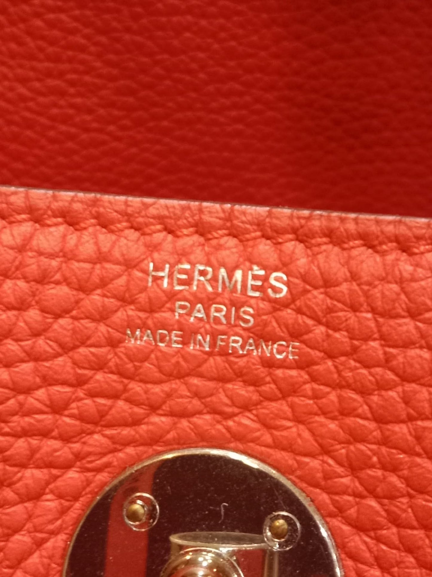 Hermes Lindy 26 Clemence Coral Red Stamp X 2016