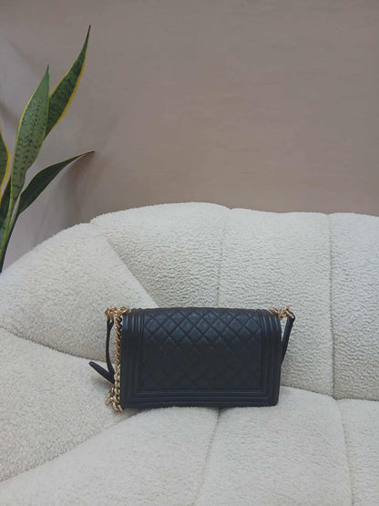 Chanel Leboy Caviar Old Medium Black Series 23