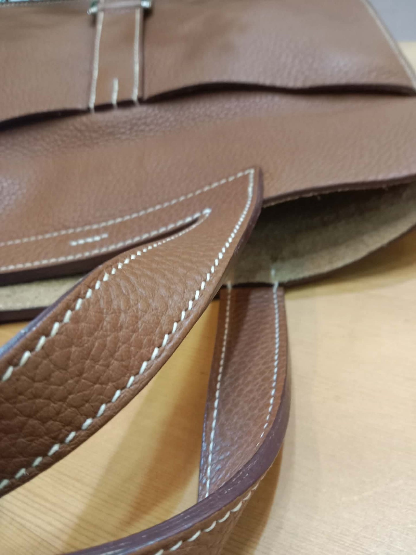 Hermes Halzan 31 Clemence Gold Stamp R 2014