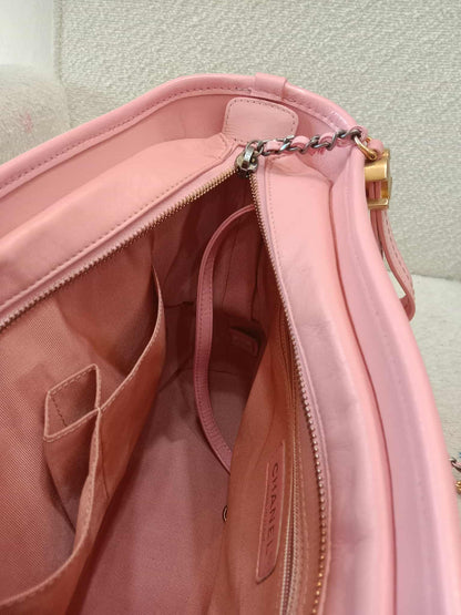 Chanel Gabrielle Hobo Bag Large Pink Series 27