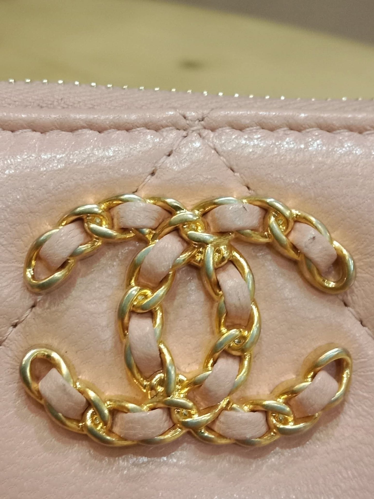 Chanel 19 Wallet Lambskin Pink Series 29