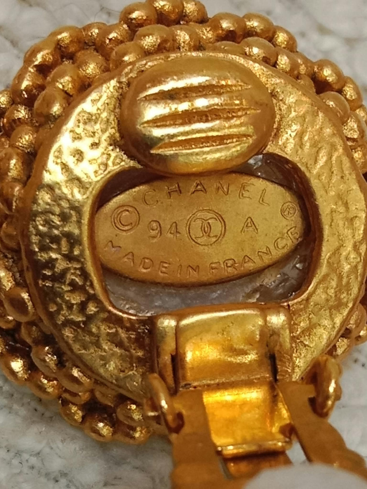Chanel Vintage Gold-Tone Earrings 94P Collection