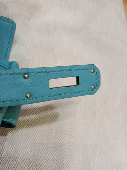 Hermes Berlin Mini Bleu Atoll Swift Stamp T 2015