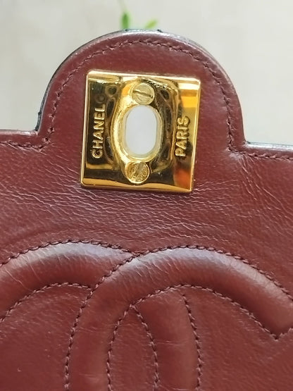 Chanel Circle Lock Flap Vintage CC Lambskin Black Series 1