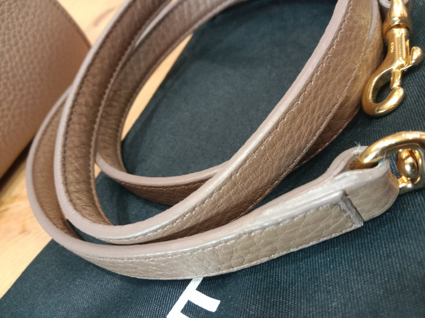 Saint Laurent Sac De Jour Taupe Grained Leather
