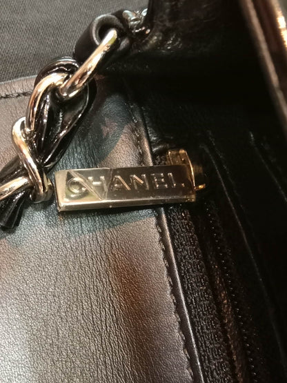 Chanel Classic Rectangular Mini Flap Patent Black Series 23