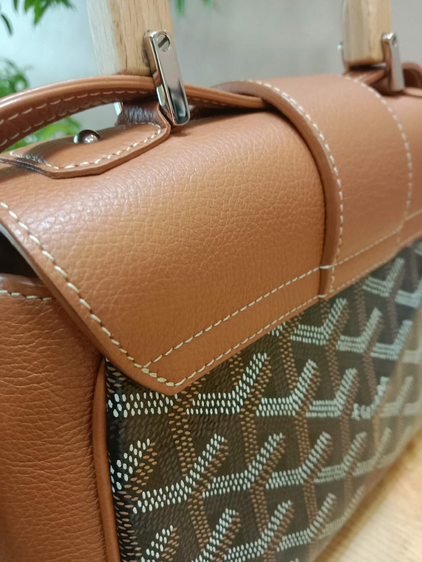 Goyard Saigon Souple Mini Tophandle Bag Bag Black/Tan