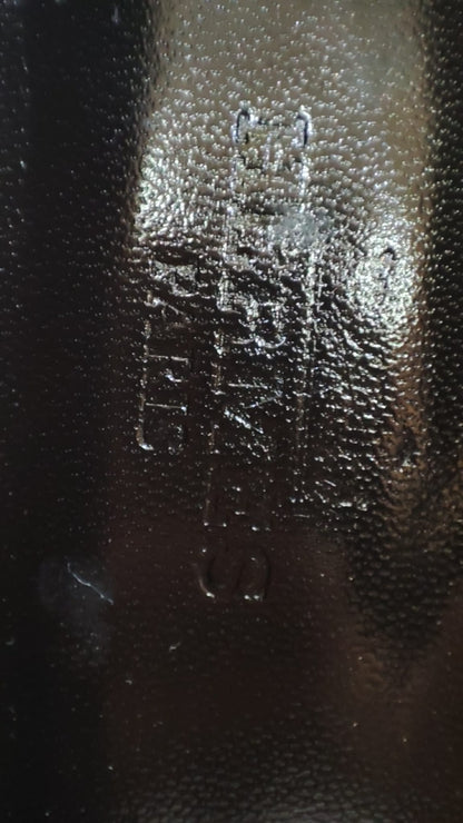 Hermes Pump Heels Velvet Noir Size 37