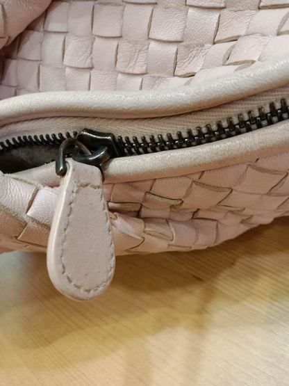 Bottega Veneta Intrecciato Hobo Bag Pink