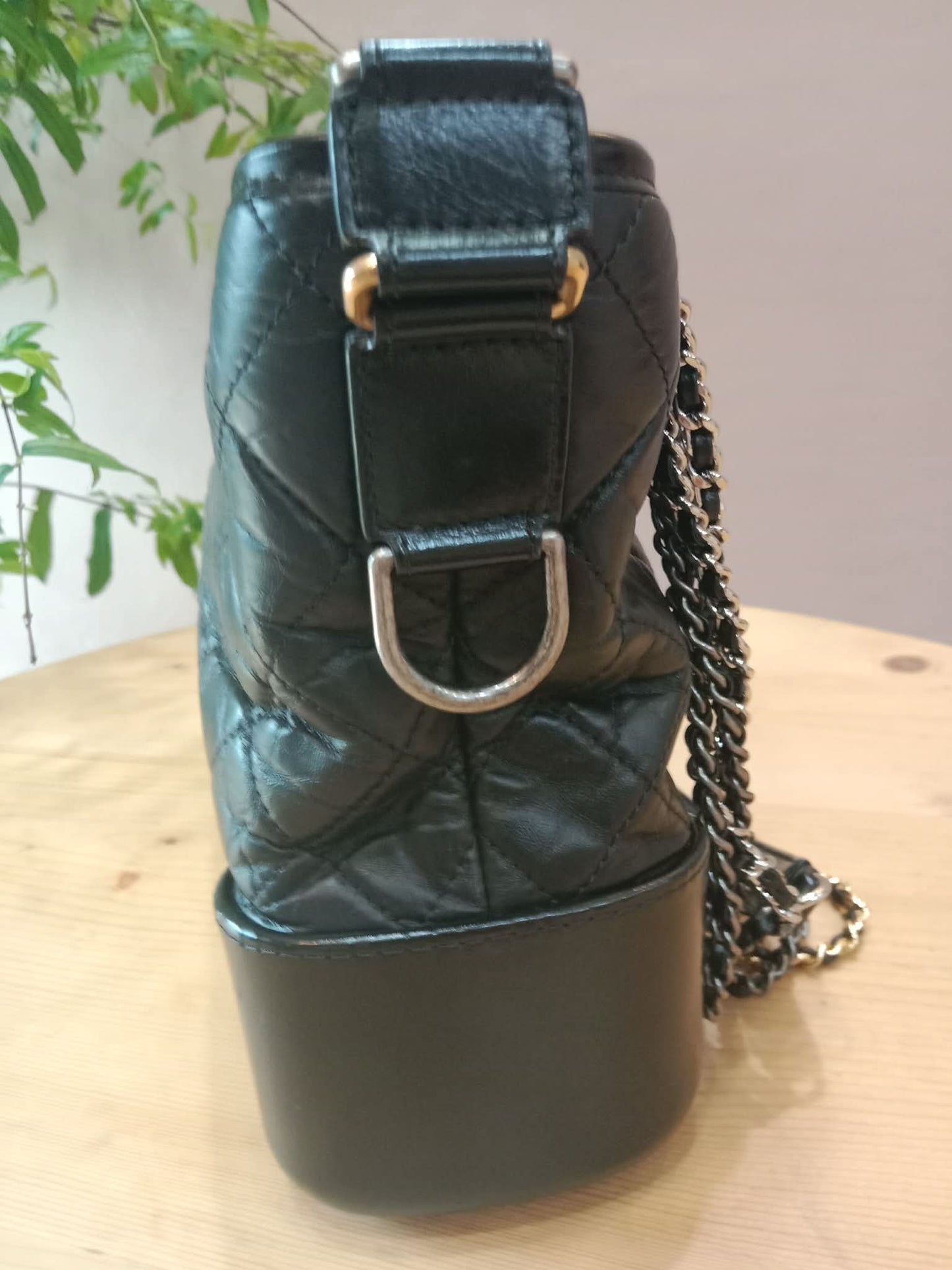 Chanel Gabrielle Medium Calfskin Black Series 24
