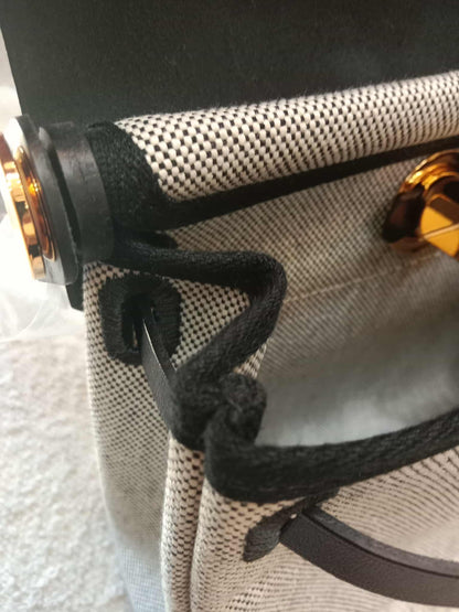 Hermes Mini Herbag Noir Stamp K 2025