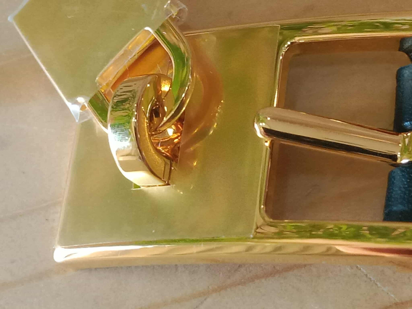 Hermes Lucky 15 Reversible Belt Swift/Epsom Gold/Noir Stamp Z 2021