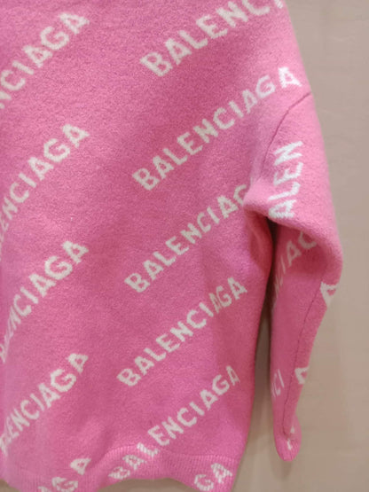 Balenciaga Wool Sweater Pink Size Small