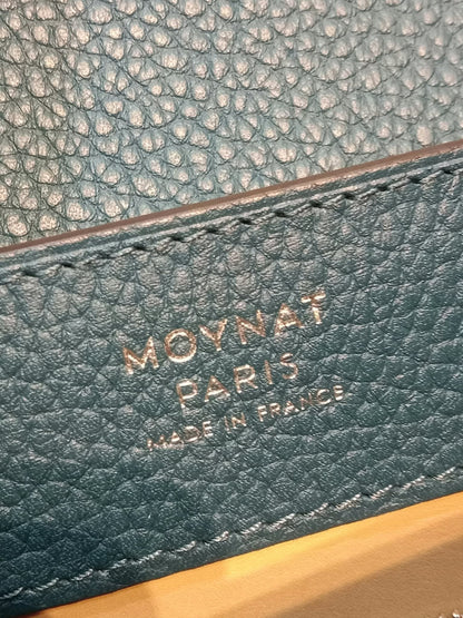 Moynat Rejane Blue Leather Bag