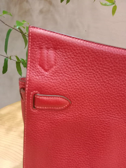 Hermes Jypserie 28 Rouge Casaque Clemence Stamp B 2023